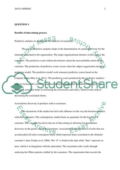 Data Mining and Behavior of Customers