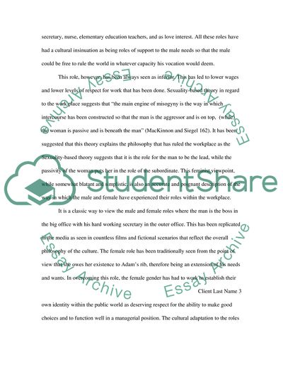 The Womans Role as the Helper