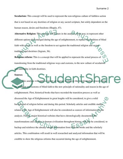 Religious reform in the Age of Enlightenment