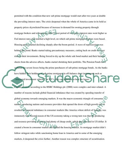 Financial Institutions & Markets Events in the Banking System in 2008-2009
