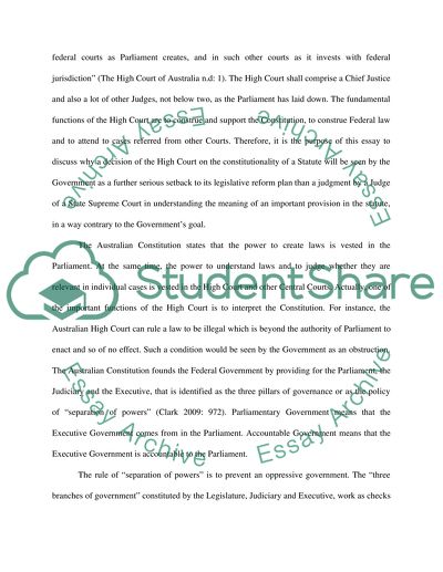 Australian Law and the Australian High Court