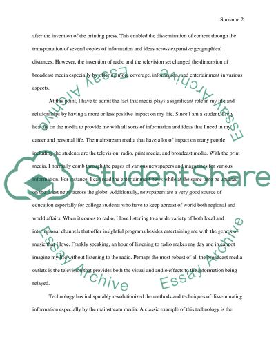 Impact of Media on Life