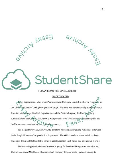 HRM in the Pharmaceutical Industry