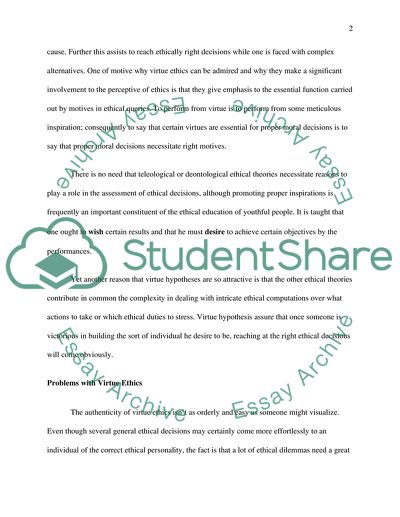 Virtue Ethics, Utilitarianism, and Kants Deontological System