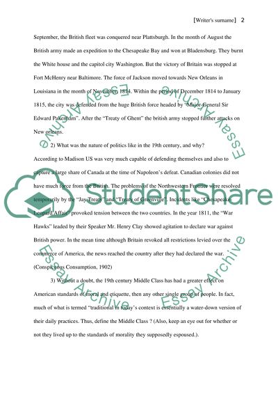 General Course of the War of 1812