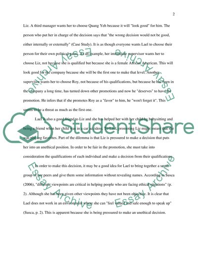 Ethical Decisions in Leadership