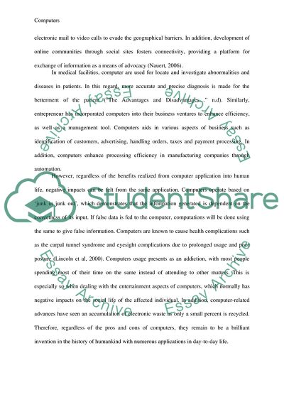 The Entertainment Aspects of Computers