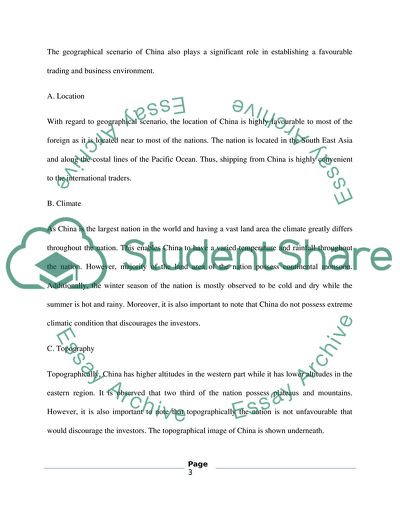 International Marketing Plan the Argos Entering the China Market