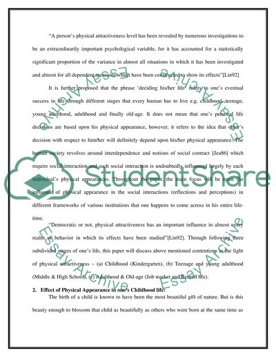 The Physical Appearance and Life Path