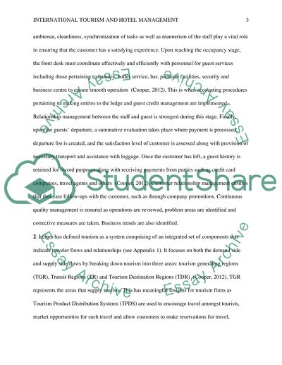 International Tourism and Hotel Management