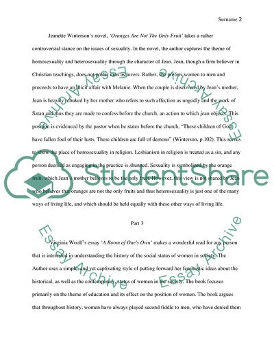 The Theme of Education on Virginia Woolfs Essay A Room of Ones Own