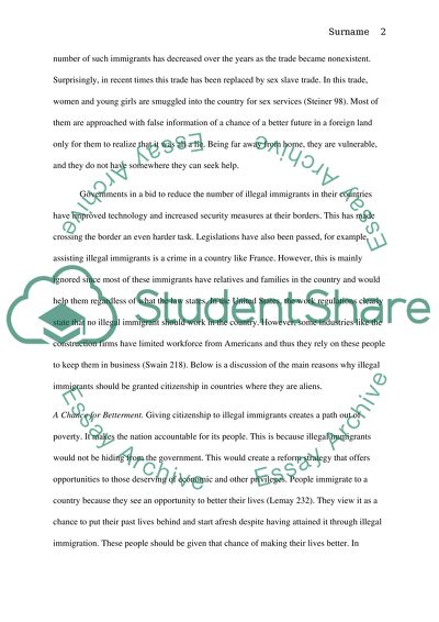 Illegal Immigrants and Full Citizenship