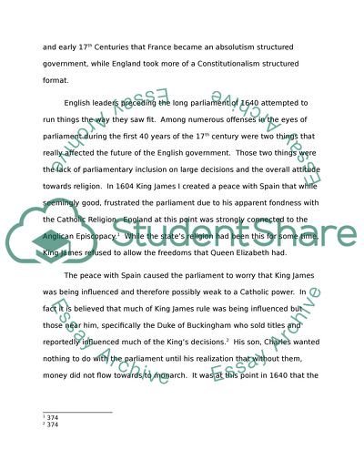The Difference between Absolutism and Constitutionalism
