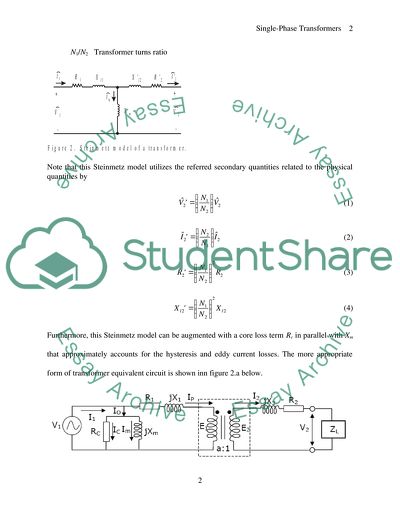 The Single Phase Transformer