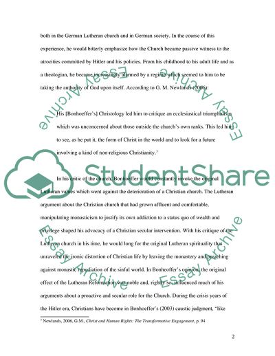 Dietrich Bonhoeffers Interpretation of Scripture