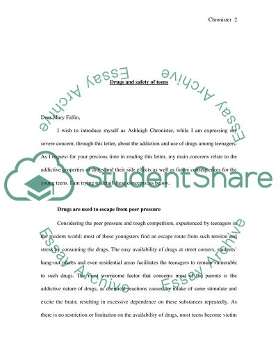 Drugs and safety of teens