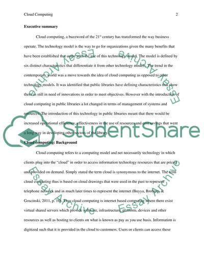 The Concept of Cloud Computing and Its Use in Libraries