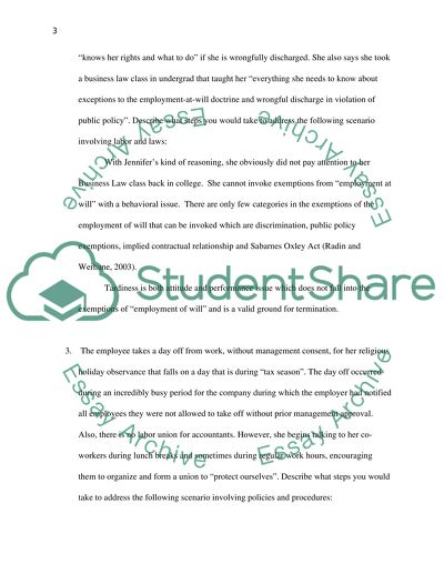 Employment-At-Will Doctrine