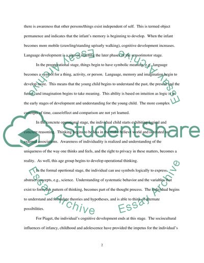 Developmental physchology