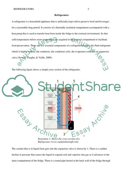 Thermodynamics and Refrigerators