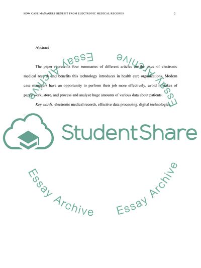 How Case Managers Benefit from Electronic Medical Records