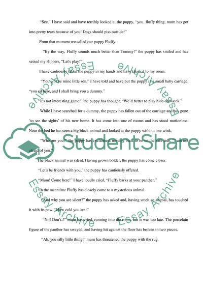 A Piece of Narrative Writing