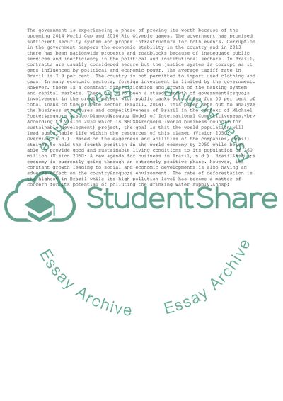 Business Structure and Competitiveness in Brazil