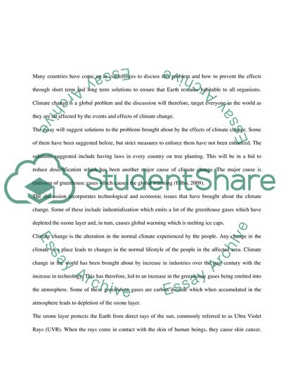 Climate Change How to Prevent It