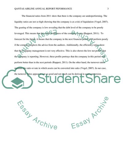 Qantas Airline Annual Report Performance