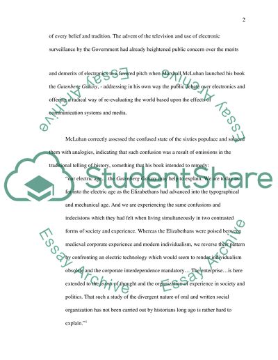 A historiographical review of Marshall McLuhans The Gutenberg Galaxy: The making of Typographic Man