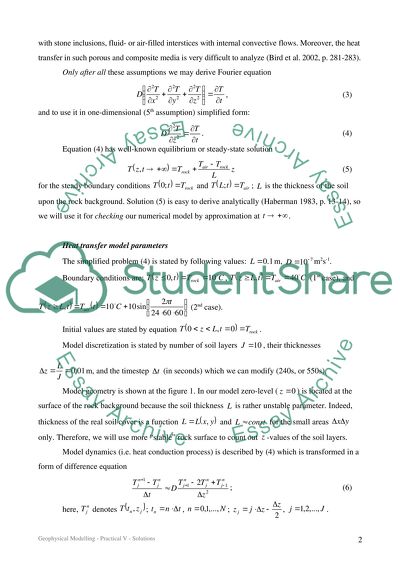 Geophysical Modelling