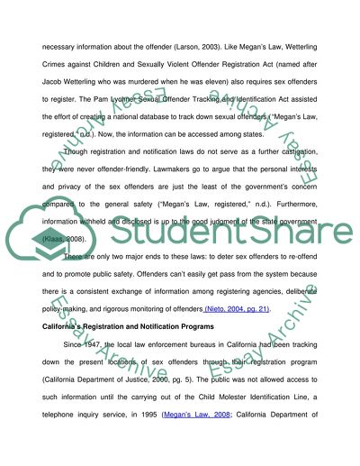 Effectiveness of Registration and Notification Laws