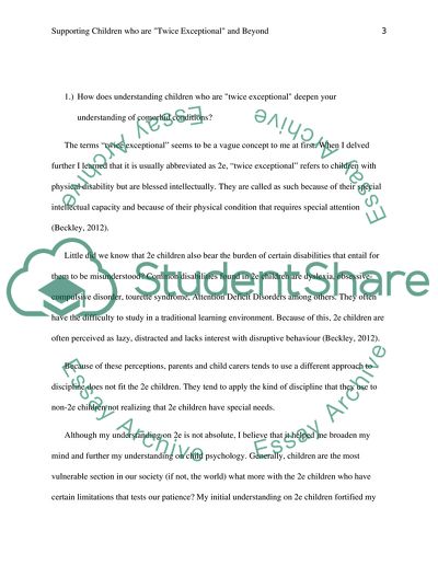 Supporting Children who are Twice Exceptional and Beyond