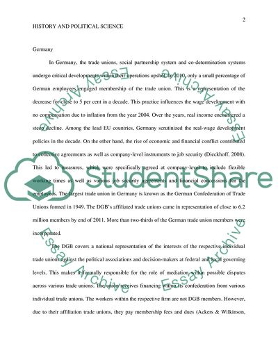 The Systems of Trade Union Representation in Sweden, Germany, France, Britain, and Hungary