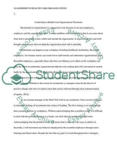 Leadership by Resentment: From Resentment to Redemption