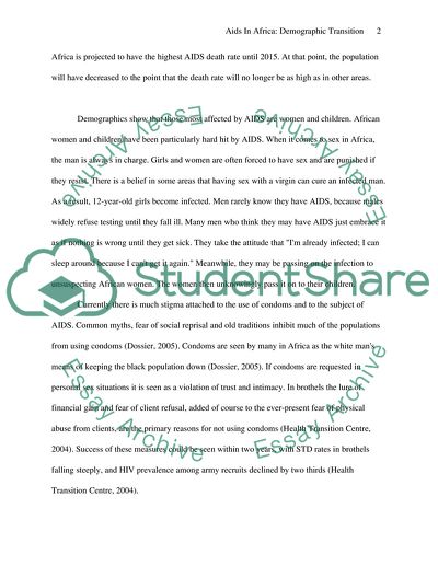 Aids in Africa: Demographic Transition