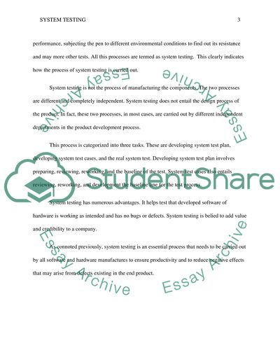 Extended Definition: System Testing