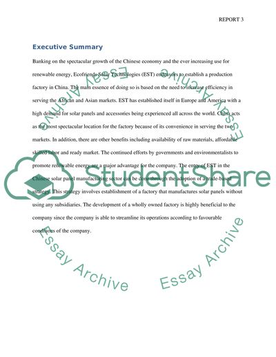 Eco friends Solar Technologies Entry into the China