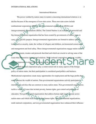 International Relations