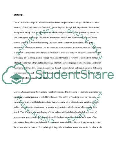 Primary Causes and Symptoms of Amnesia