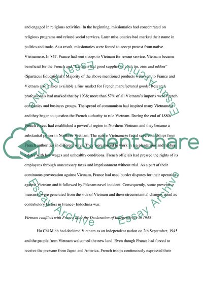 Vietnam Conflict with France