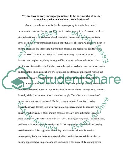 Why Are There So Many Nursing Organizations