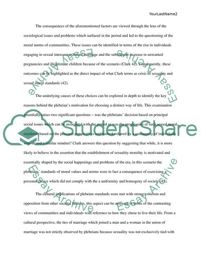 Plebeian Sexual Morality