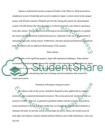 Centralization and Decentralization in Nara and Meiji Period