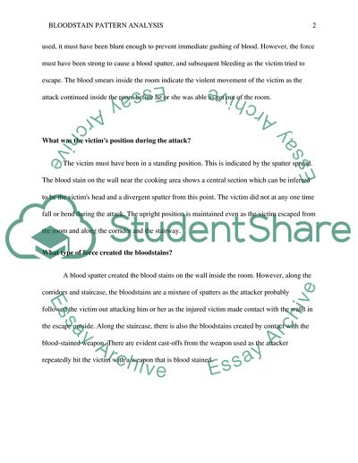 Bloodstain Pattern Analysis