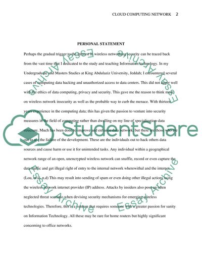 Wireless Network Security - Cloud Computing Network