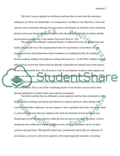 A Letter on the Understanding of Ethics, Leadership, and Globalization