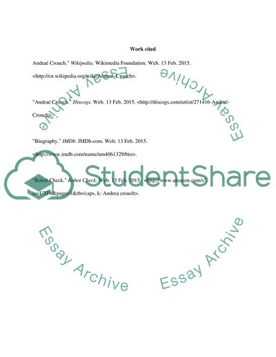 Andre Crouch and his significance to gospel music