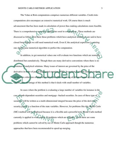 The Subject Area of Monte Carlo Methods in Financial Mathematics