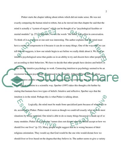 Book Opinion of How the Mind Works by Steven Pinker